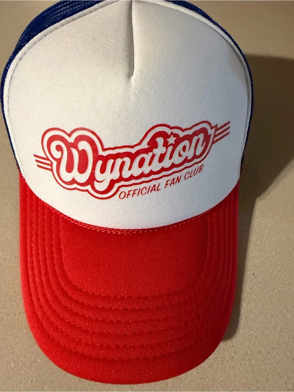 Wynonna Judd OTTO White and Red Wynation Trucker Hat